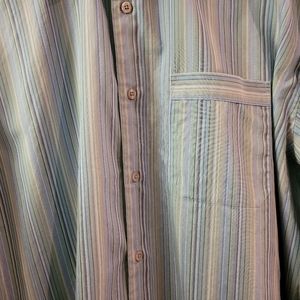 Perry Ellis Portfolio Men's 100% Cotton Button down shirt, 17.5 34/35 LK NEW